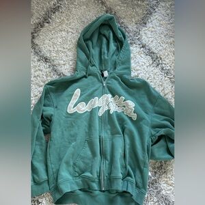 Green zip up from h&m